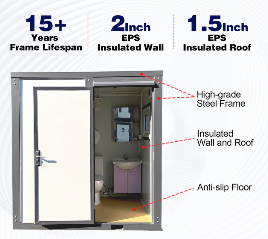 Portable Restroom w/ Shower Style 2